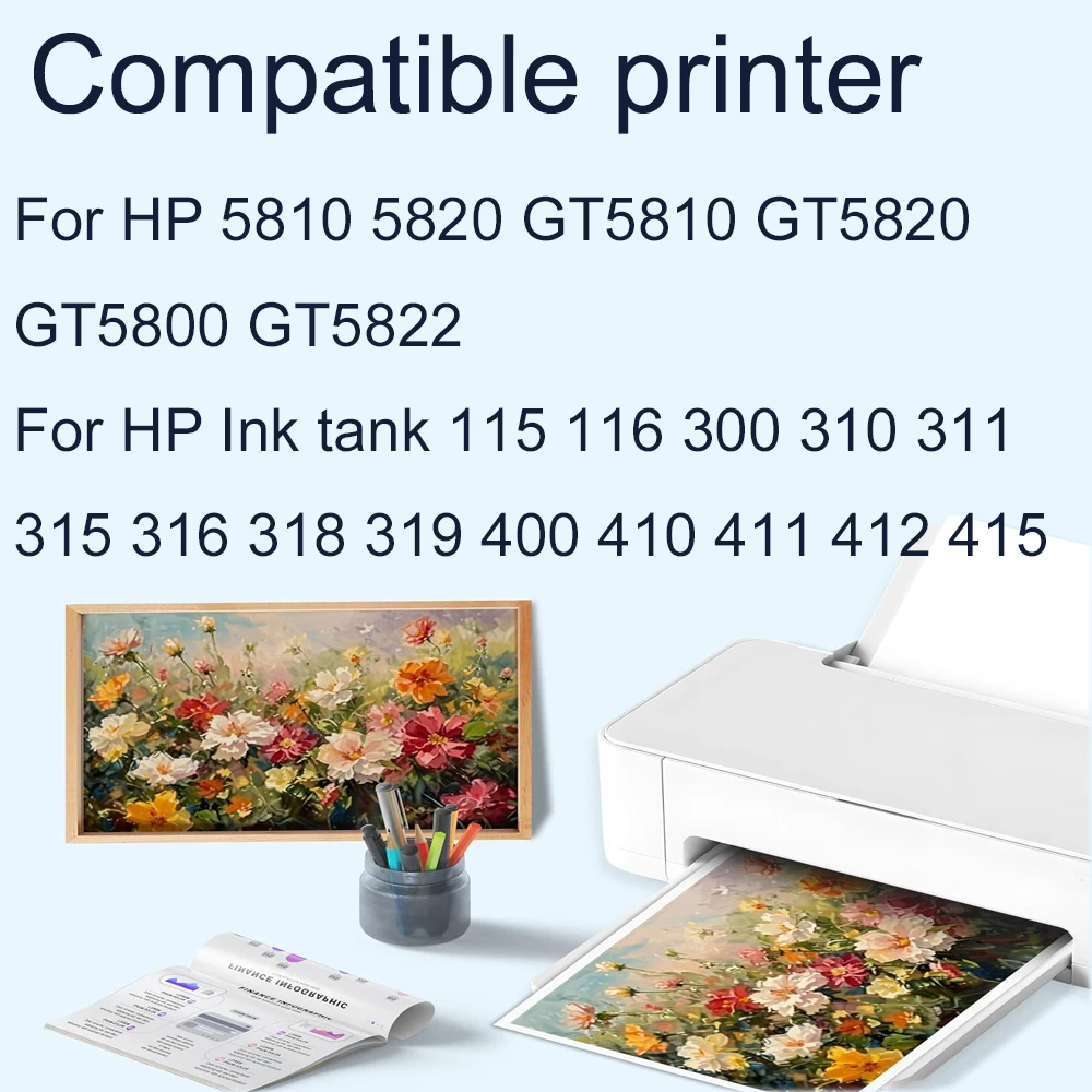 Vilaxh Compatible M0H50A M0H51A Print Head GT51 GT52 Replacement For HP Ink Tank 311 411 GT5810 GT5820 Smart Tank 510 519 Print