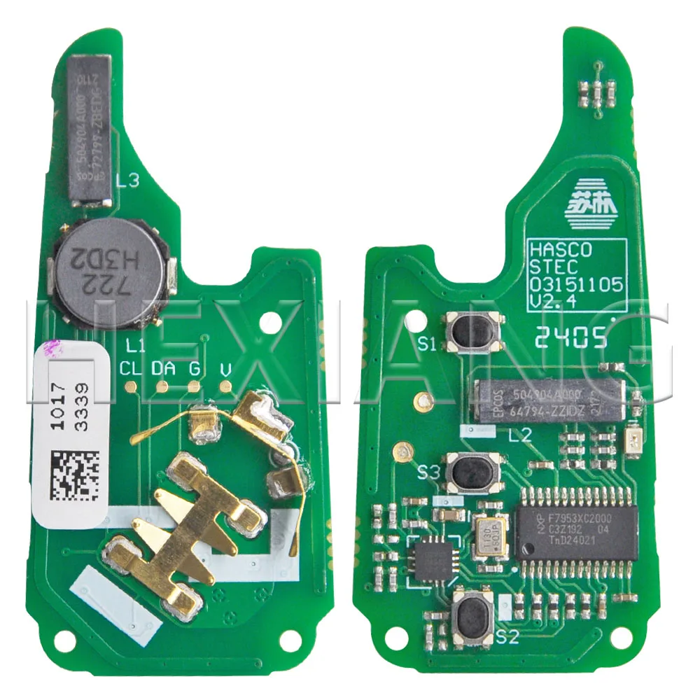 Clé à distance de voiture sans clé pour garage instable, DR Original PCB ID47, puce PCF7953, 433MHz, MG MG5, ZS, MG6, HS 2017, 2018, 2019