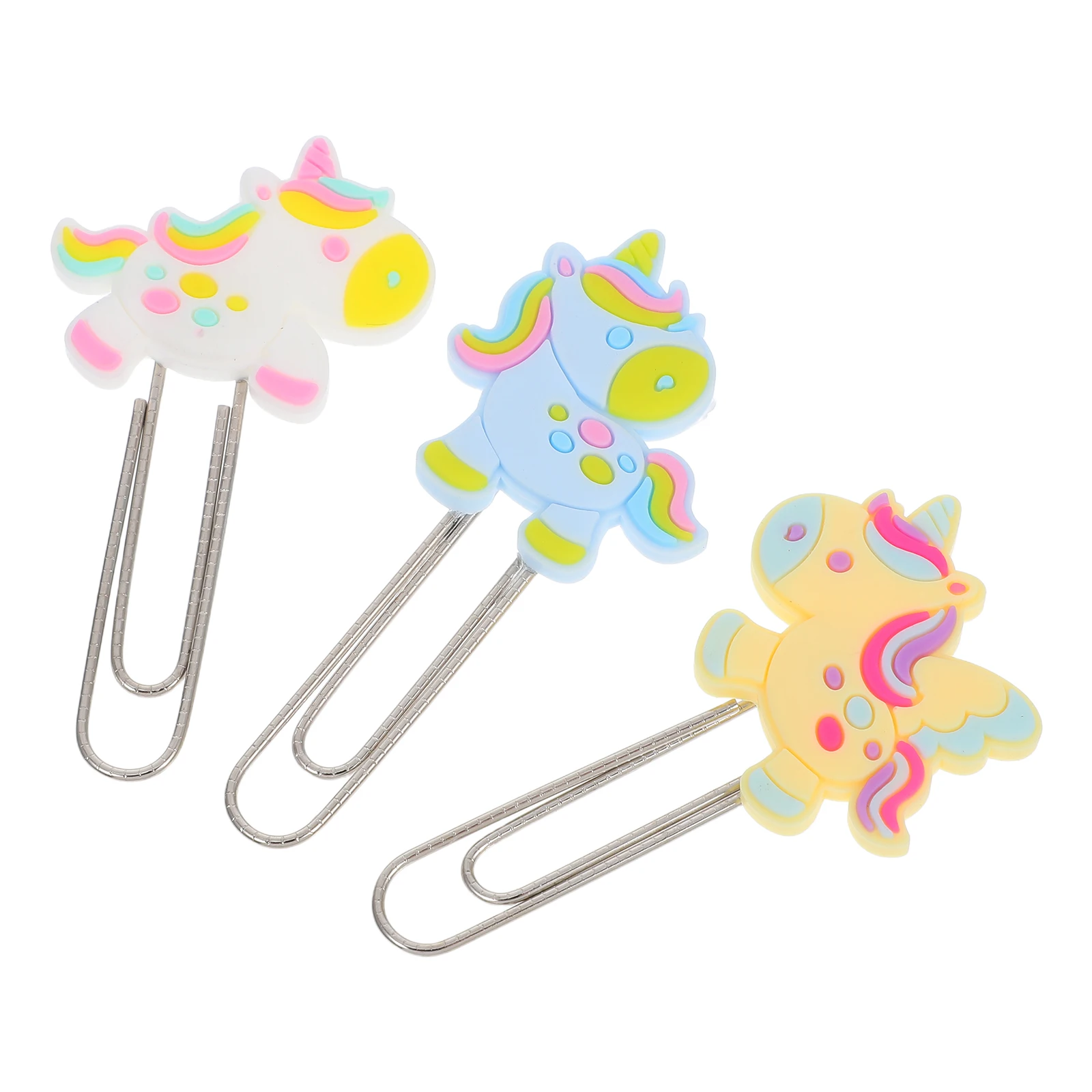 

3pcs Cute Bookmark Holder Paper Binder Clips Small black Heart Memorandum Student School Essential Creative Design