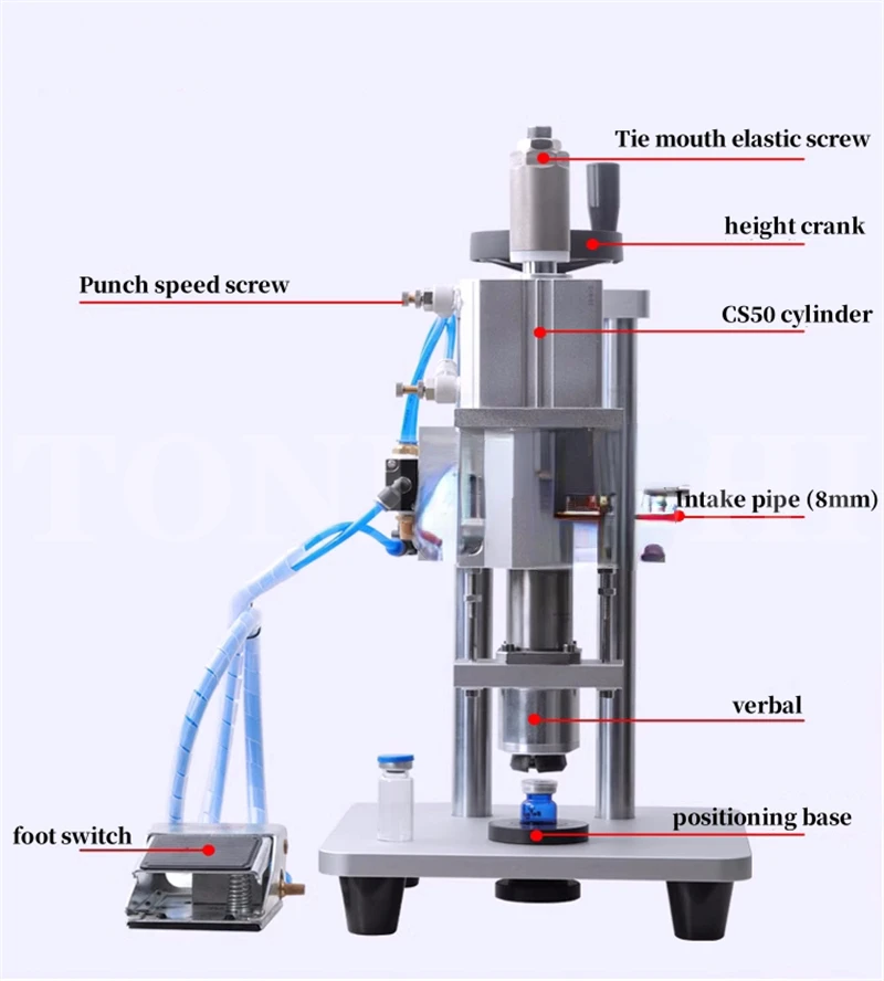 WT-80ZX Vial   Oral Liquid  Aluminum-plastic Cap Sealing Machine