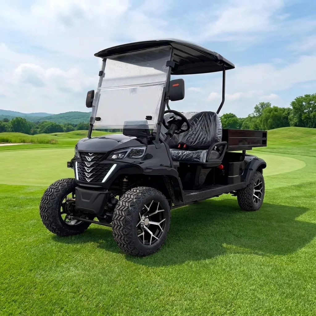 3500W Electric Golf Cart (Lead-acid Battery, 2+2 Seats, Off-road/Hunting Style, with Rear Cargo Bed) – Shipping Not Included