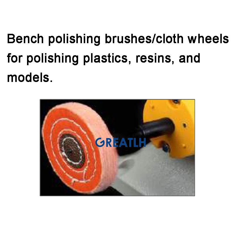 Dental Polishing Brush Wheel Rotary Tools Wool Goat Cotton Black Buffing Dental Materials