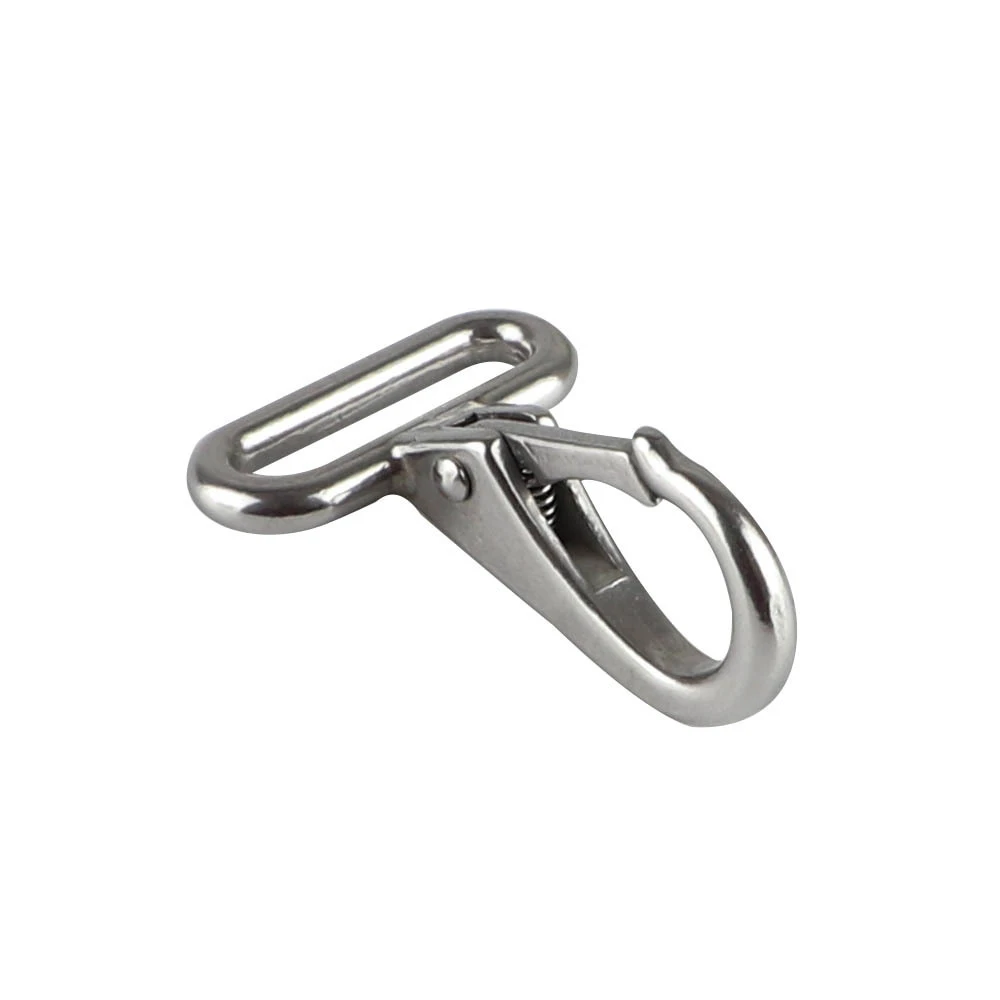 316 Stainless Steel Square Ring Snap Hook Quick Release Snap Hook Boat Shackles for Sailing Rigging Yacht