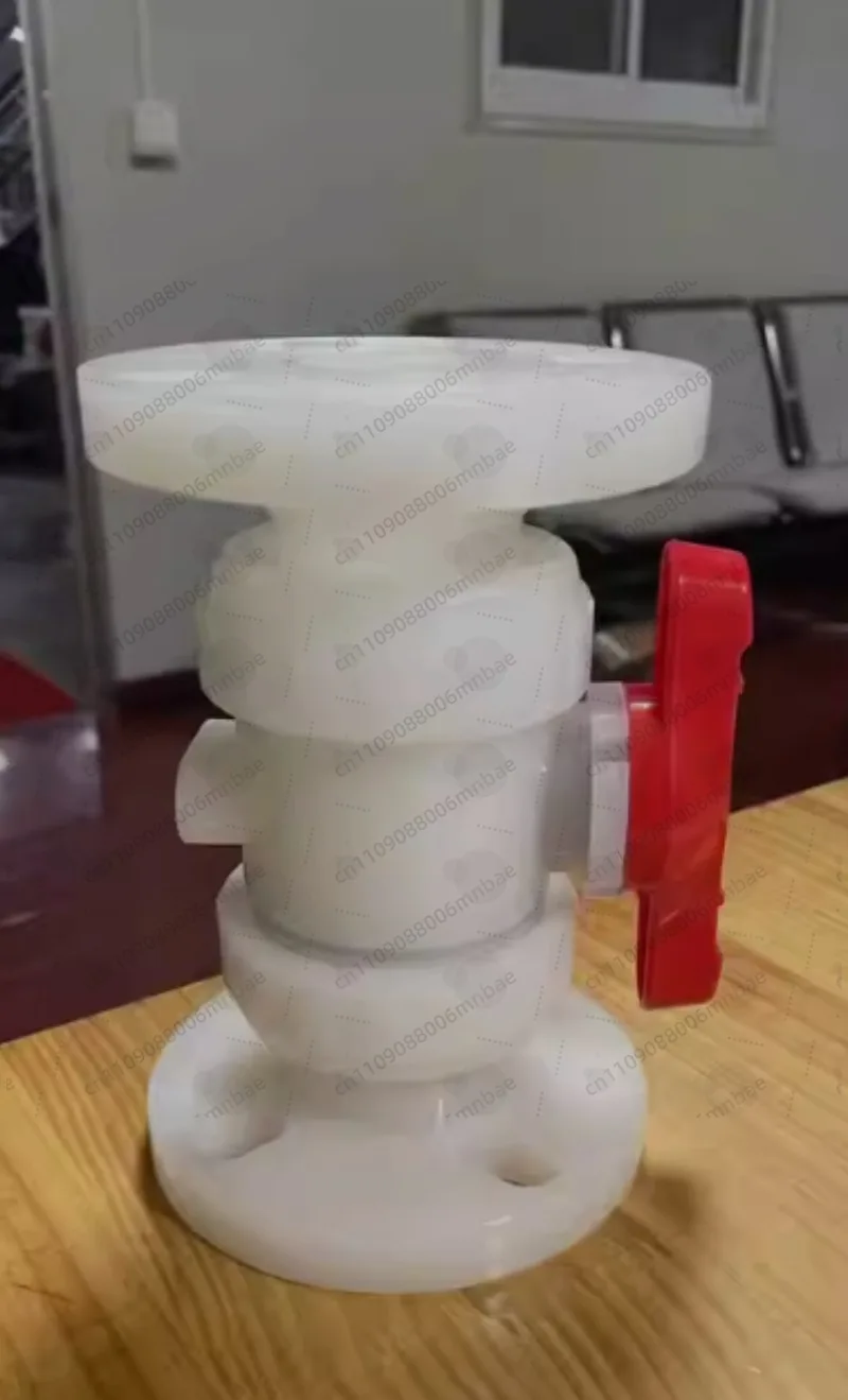 PVDF fluoroplastic ball valve high temperature resistant double live connection by any socket butt welding flange chemical valve