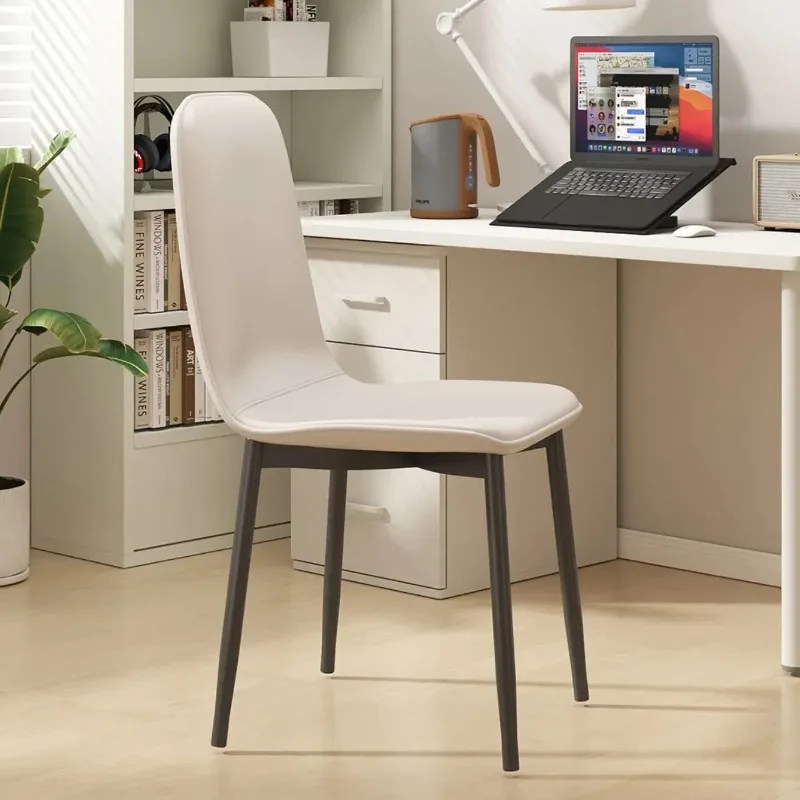 Роскошный домашний обеденный стул, штабелируемый стул с железной спинкой, простой настольный стул для встреч, туалетный столик для спальни для домашнего использования