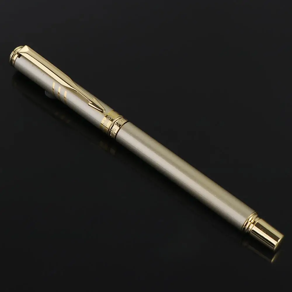 Stationery Golden Rollerball Ballpoint Pen Metal Luxury Metal Business Signing Pen High Quality Golden Ballpoint Pen Students