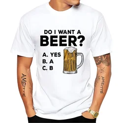 Oversized Mens T-shirts Summer Beer Print Tee Shirt Funny Beer Retro Cool Design Street Short Sleeve Top Beer Friday Men Clothes