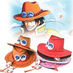 Cartoon Anime One Piece D Ace Cosplay Hats Cowboy Cap for Men Women Casual Topee Pirates Hat  Adult Bucket Hat Christmas Gift