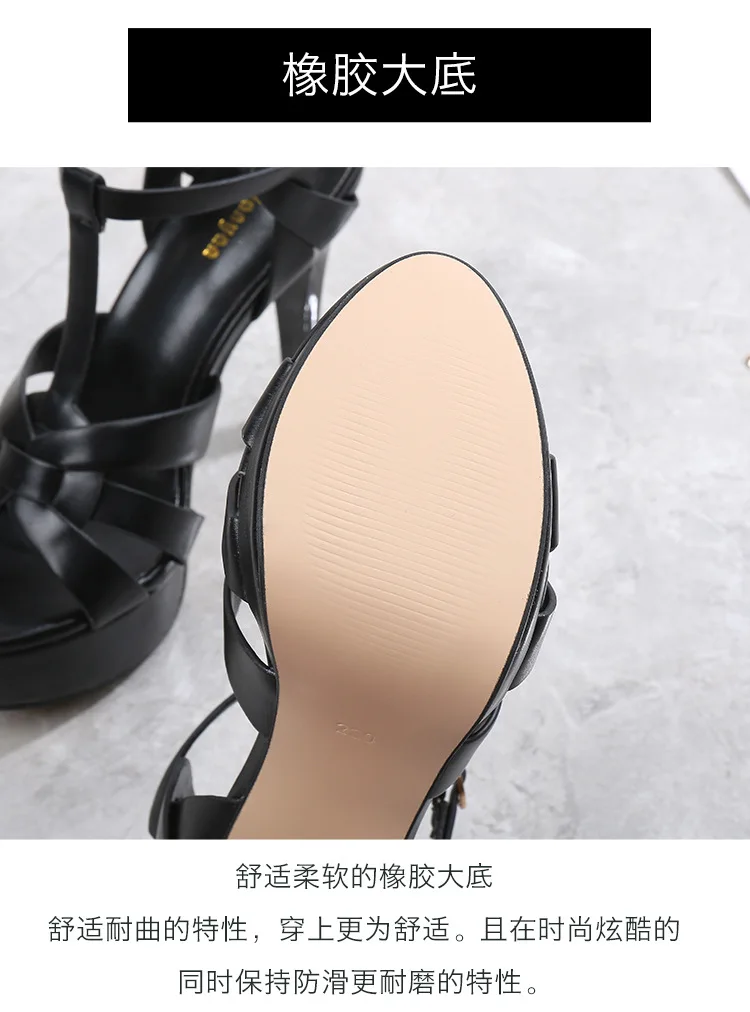 2021Women Sexy Show Sandals 16CM High Heels Sexy Platform Color Sandals Girls Shoe for Party Club Drop Sale Big Size 34-43