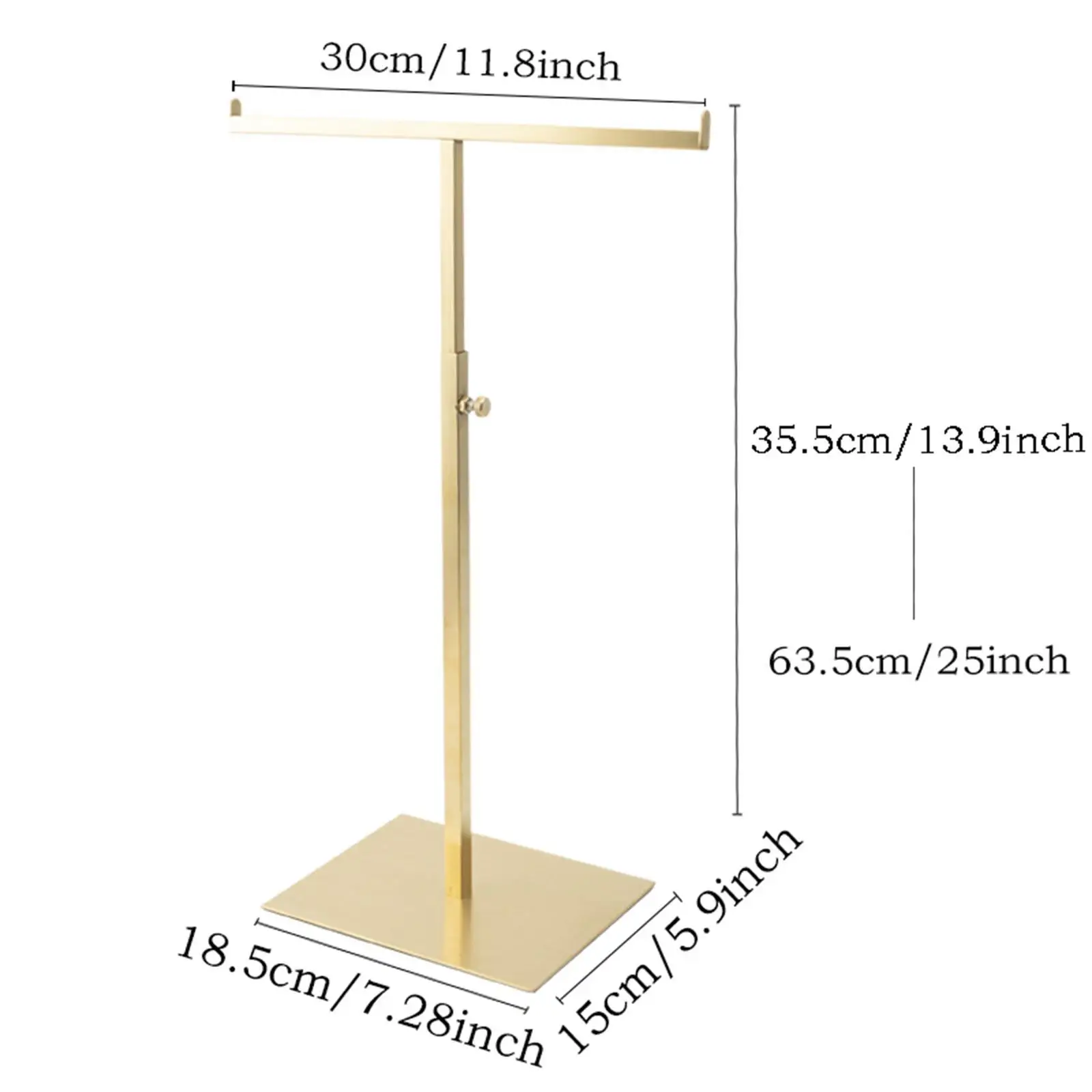 Stainless Steel Jewelry Display Stand Adjustable Necklace Earring Holder Rack Storage Organizer for Women Girls Gift