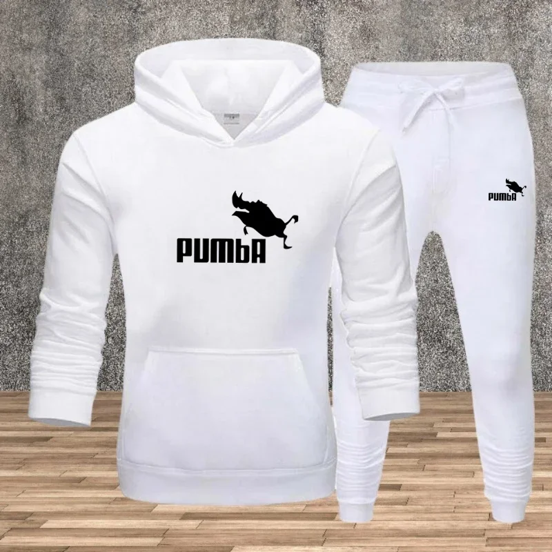 

Autumn and Winter 2025 New casual men's sportswear set, outdoor fashion jogging warm men's sweatshirt and pants 2-piece set