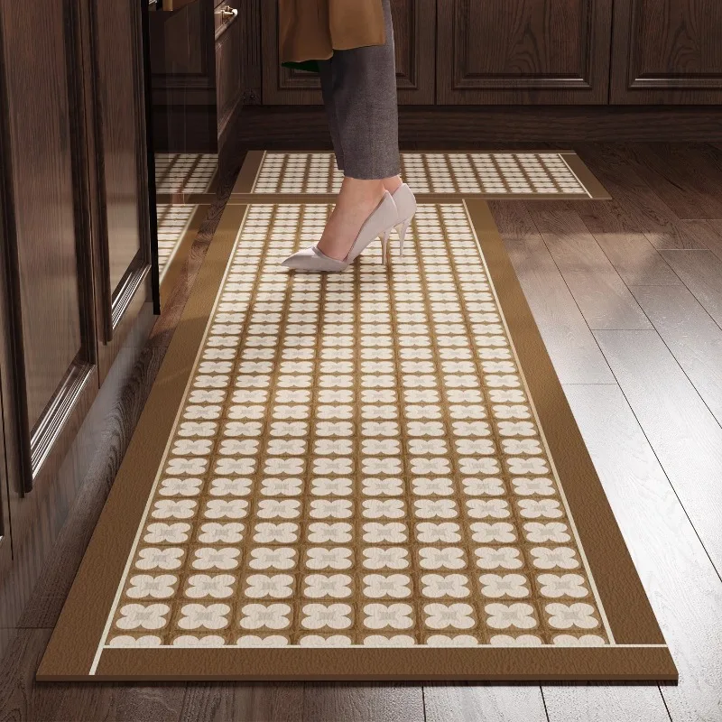 Kitchen Carpet PVC Leather Floor Mats Home Decor Waterproof Anti-slip Carpets Oilproof Stain-resistant Easy Clean Rug 러그 Ковер