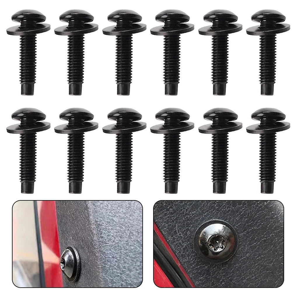 M8 Torx Screws Bolts For Jeep Wrangler JK 07-18 For A-Pillars Windshield Frame Hard Full Doors Roll Bar Replacement M8 Screws