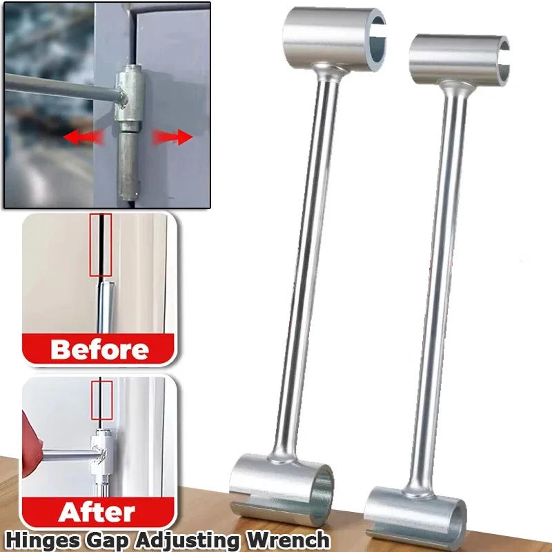 Door Hinges Gap Adjusting Wrench Double-Headed Door Hinge Repair Spanner For Round Bolt Labor-Saving Hinges Gaps Repair Tools