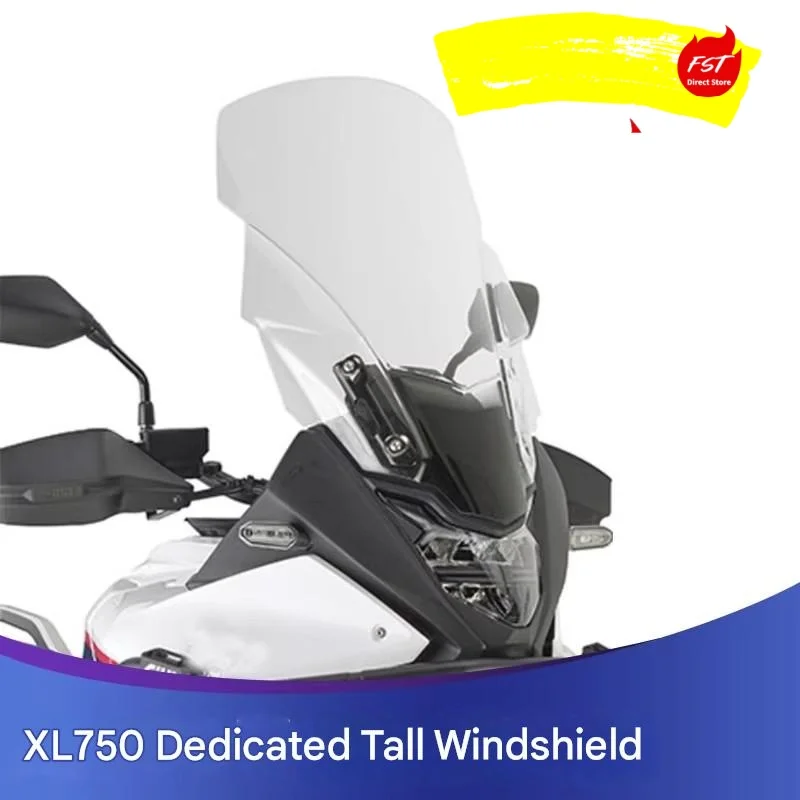 Durable Raised Wind Deflector Fit for XL750 Transalp, High Stability Front Windshield for Daily and Off-Road Use