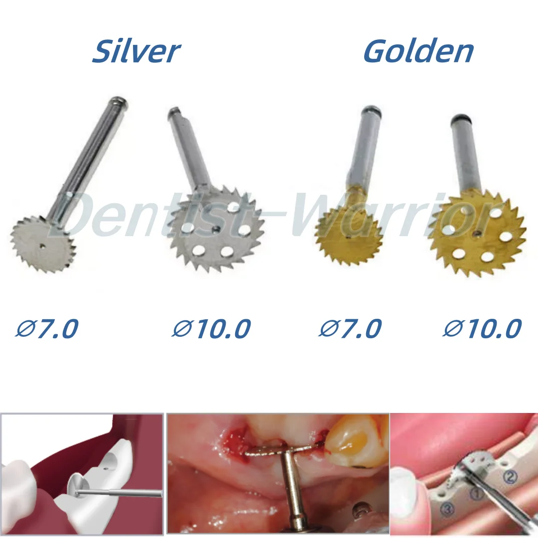 Disco de serra de osso dental afiado ultra fino disco de roda de corte de osso alta dureza ental implante viu ferramenta de corte de disco 7mm/10mm