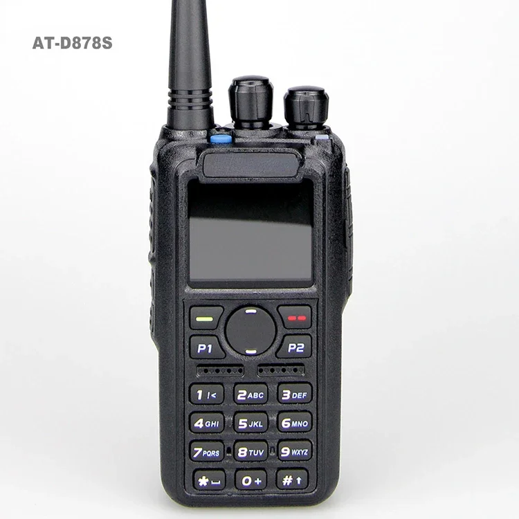 AT-D878S GPS Digital+Analog mode DMR portable two way radio Compatible with Mototrbo Repeater