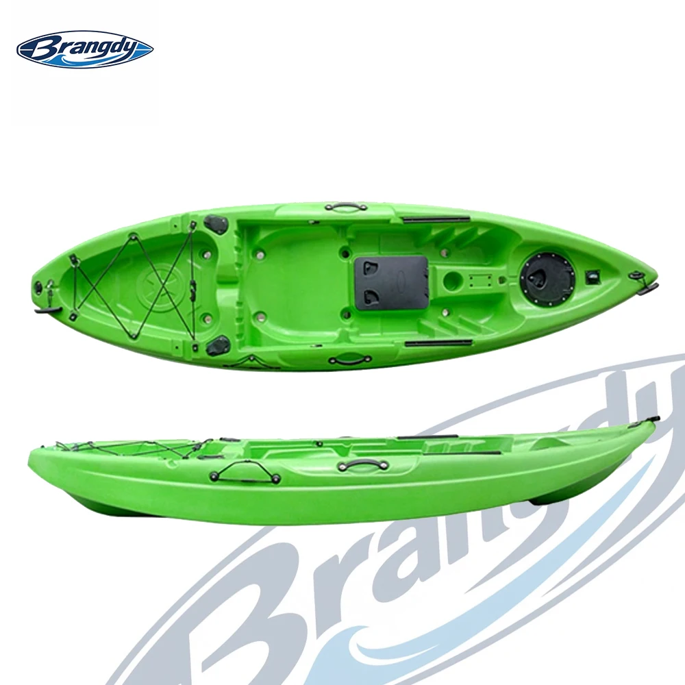 Solo 9ft Rotomolded Sit On Top Fishing Kayak Pro LLDPE Hard Shell Canoe Boat Rental Team Building Outdoor Angling Sport Gear Rig