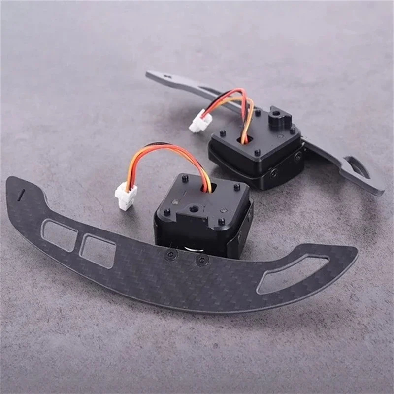 High qualityModified Carbon Fiber Magnetic Paddles for   A4 A5 A7 A6L Q3 Q5 S3 S4 S5 RS3 RS4 RS5 RS6 RS7 with Replaceable Pad
