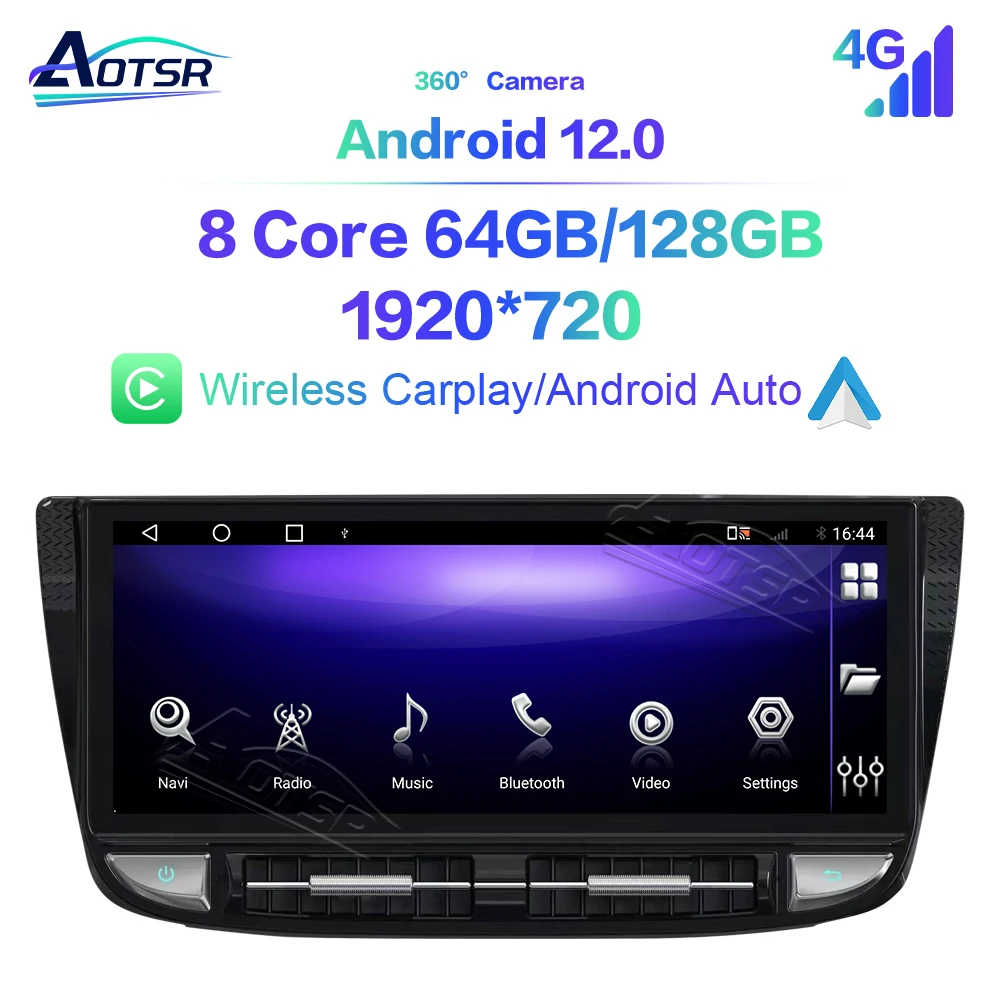 

1920*720 12.3 Screen Android 13 Autoradio Car Multimedia Video Player For Porsche Panamera 2010-2016 GPS Radio Stereo CARPLAY 4G