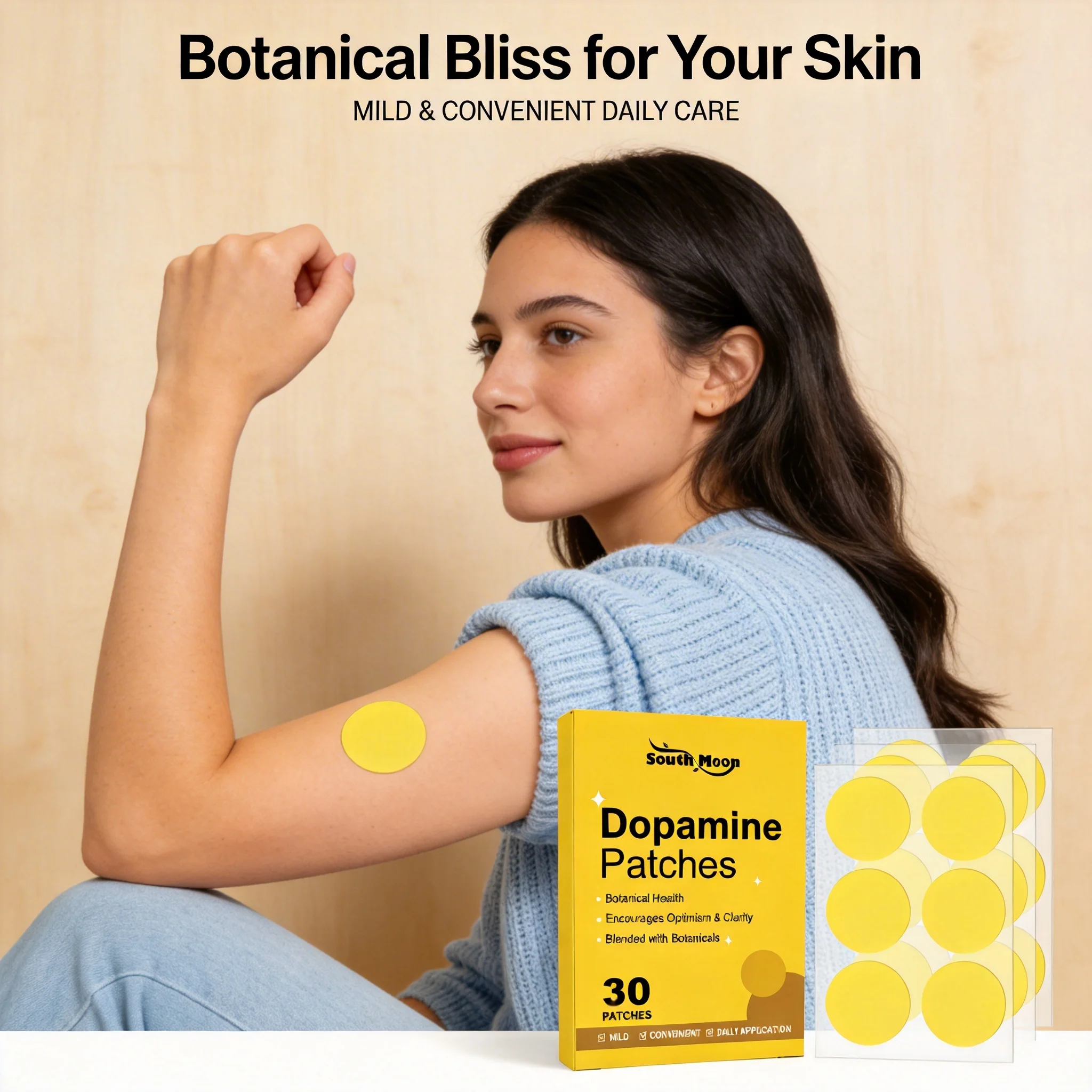 Dopamine Patches Support Energy Enhancement Concentration Boost Mental Wellness Increase Metabolism Relieve Anxiety Body Stickes