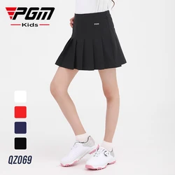 PGM falda de Golf para niñas, falda deportiva al aire libre, chándal plisado de cintura alta, ropa de Golf, QZ069