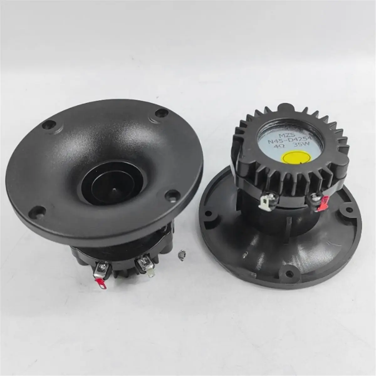 2pcs 1 Inch Tweeter Audio Speaker 4 Ohm 35W 25 Core Polymer Transparent Film High Volume Stage Tweeter Horn Speaker