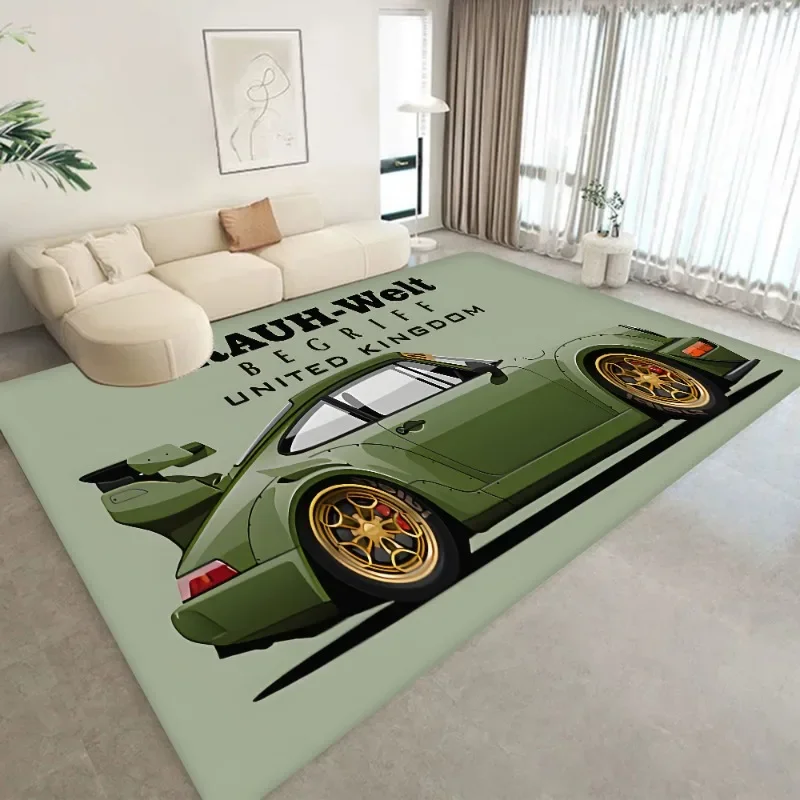 Tokyo JDM RWM Sports Car Carpet for Home Decor Floor Mat Living Room Rugs Bedroom Hallway Non-Slip Carpet Kitchen Rug Doormats