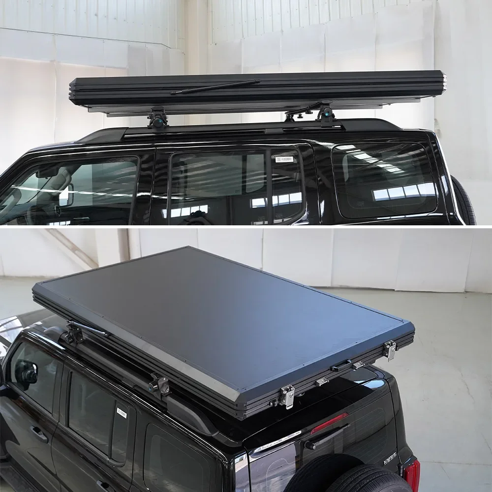 Customized Auto Rooftoptent 4Wd 4X4 Off Road Camper Car Foldable Hard Shell Slim Roof Tent for Fast Shipping