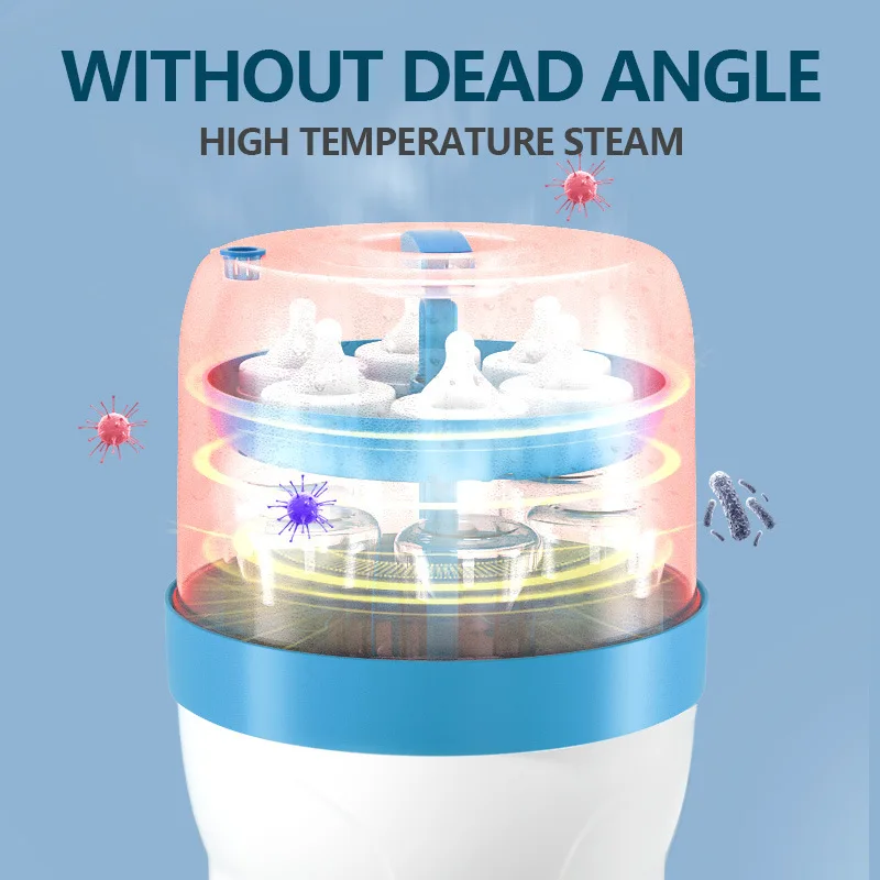 Sterylizator i suszarka do butelek 3 w 1, elektryczny parowy sterylizator do butelek dla niemowląt, dezynfektor do butelek, smoczków i piersi