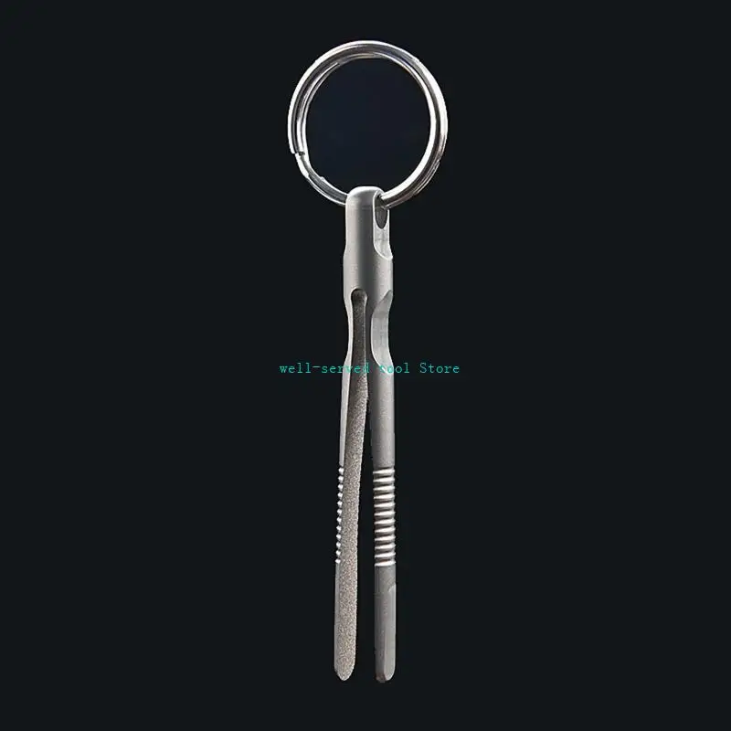 

G88A Practical TC4 Tweezers Mini Tweezers Survival Tool for Titanium Alloy Tweeze