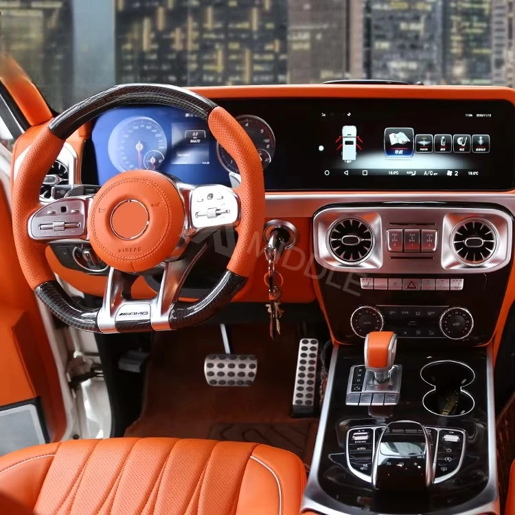 ديكور السيارة الداخلي الفاخر W463 ترقية داخلية لـ G Class 2002-2018 إلى W464 Kit #2