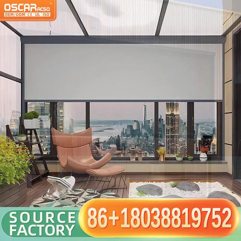 

High Quality Outdoor Roller Blinds Sunshade Horizontal Screen Beautiful Scenery Rolling Blind