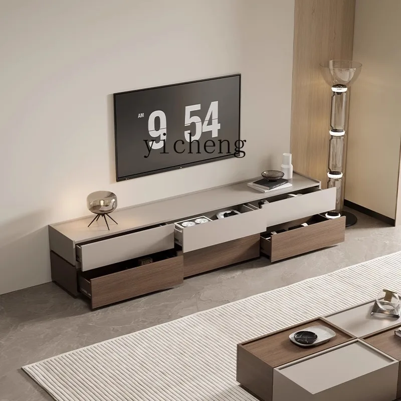 H3-23   solid wood TV cabinet modern simple living room storage locker integrated combination background wall cabinet