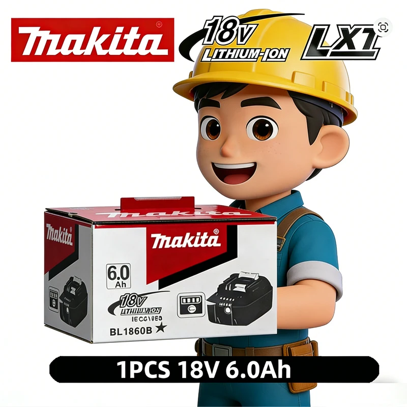 Nouvelle Batterie Rechargeable au Lithium-Ion Originale Makita 2026 18V 6000mAh – Batteries de Remplacement 18V BL1860 BL1830 BL1850 BL1860B