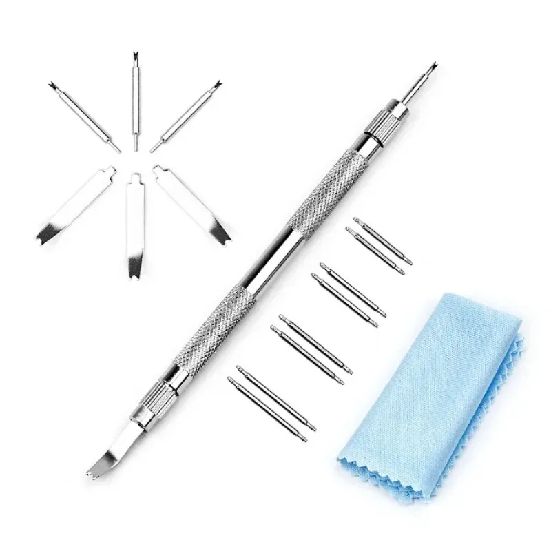 16pcs Replace Watch Band Spring Bar Set Repair WristWatch Strap Spring Pine Needle Bar Filed Pin Accessory Removal Tool