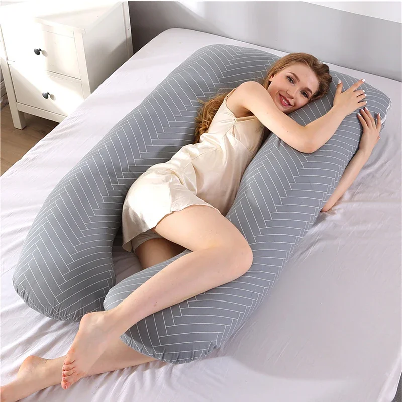 Almohada multifuncional para mujer embarazada, cojín en forma de U para amamantar, soporte de cintura para dormir, maternidad, lactancia