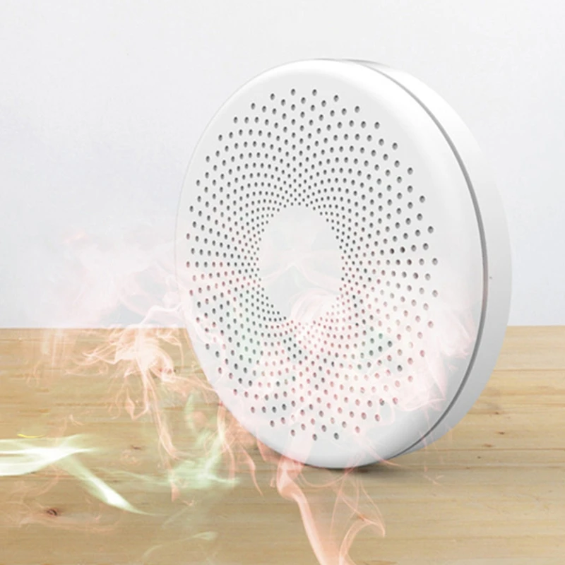 Tuya-Detector de humo de monóxido de carbono 2 en 1, Sensor de humo, Control por aplicación Smart Life, alarma contra incendios, protección de seguridad, Wifi