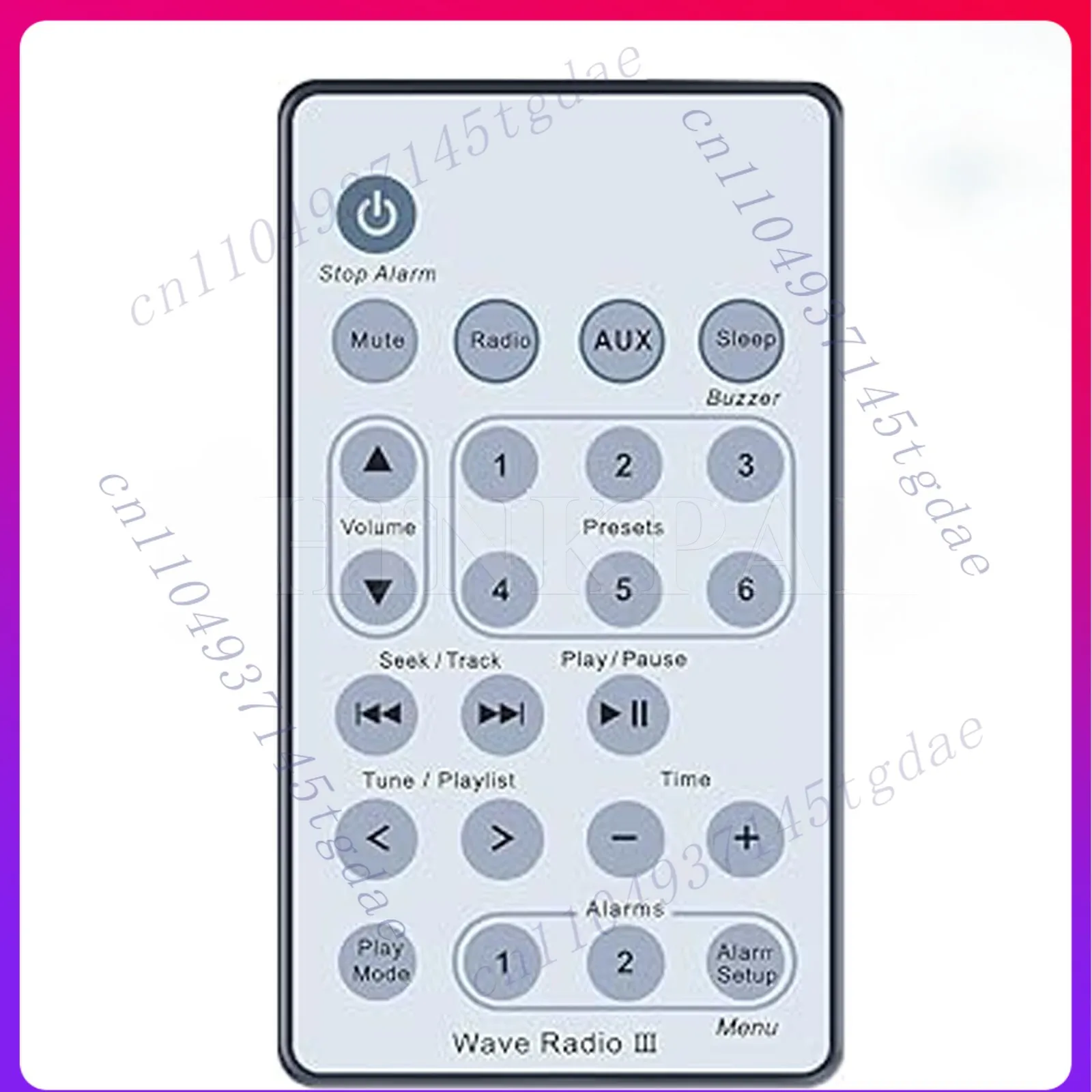 Remote Control AWR1C3 Music System for Bose Wave Radio III -