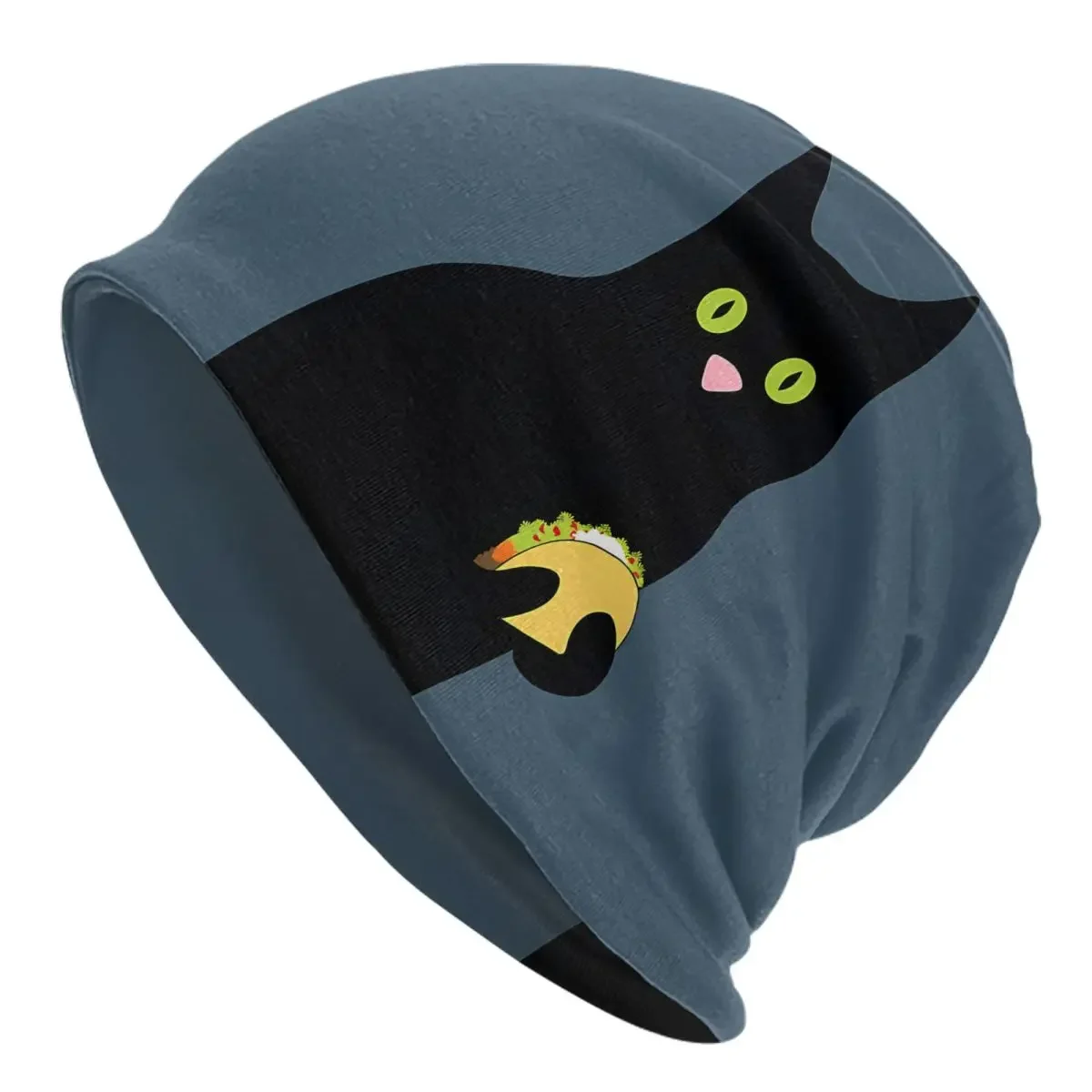 Taco Cat Halloween Black Cat Beanies Caps Hat Fashion Bonnet Hats Men