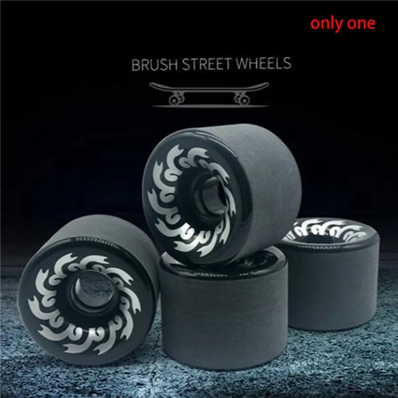 2PCS 스케이트 보드 바퀴 70Mm 82A PU,70X51mm, 롱 보드 및 크루저 용 전문 서리로 덥은 바퀴, 검정색