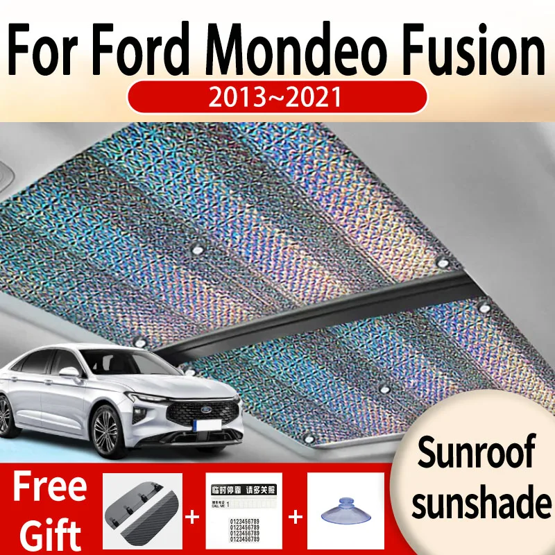 

For Ford Mondeo Fusion 2013~2021 2014 2015 Car Sunroof Sunshade Panoramic Windshield Sunshade Anti-ultraviolet Auto Accessories