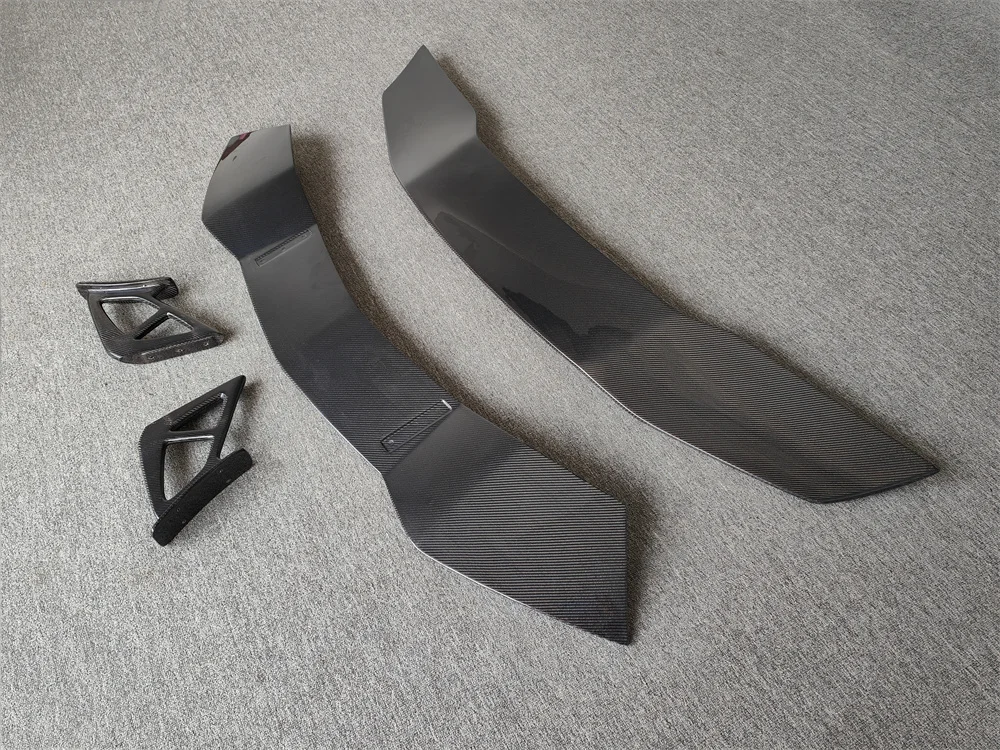 

High Quality DMC Style Carbon Fiber Rear Spoiler Body Kit Dual Deck Replacement Installation for Lamborghini Aventador LP700