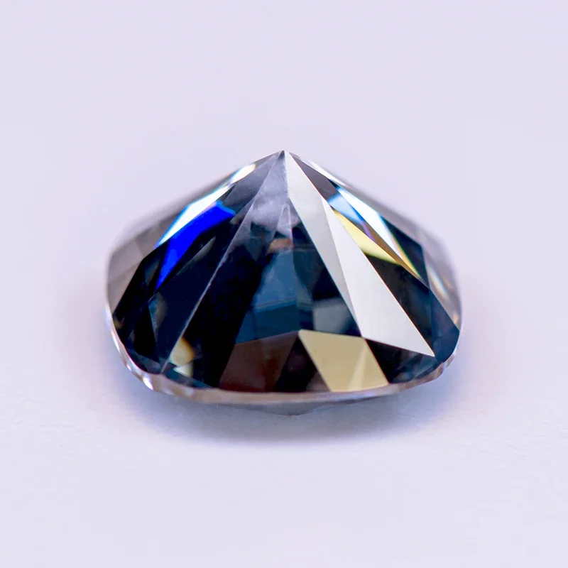 Moissanite Gemstone Cushion Cut Gray Color Lab Grow Diamond For DIY Advanced Jewelry Rings Earrings Making With GRA Certificate