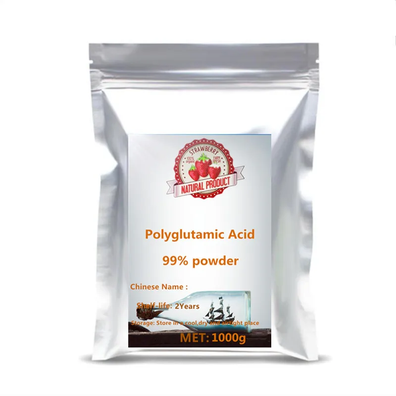 High-Quality PGA Polyglutamic Acid Powder Y-Polyglutamic Acid Skin Moisturizer Whitening Melanin Inhibition for Beauty Care