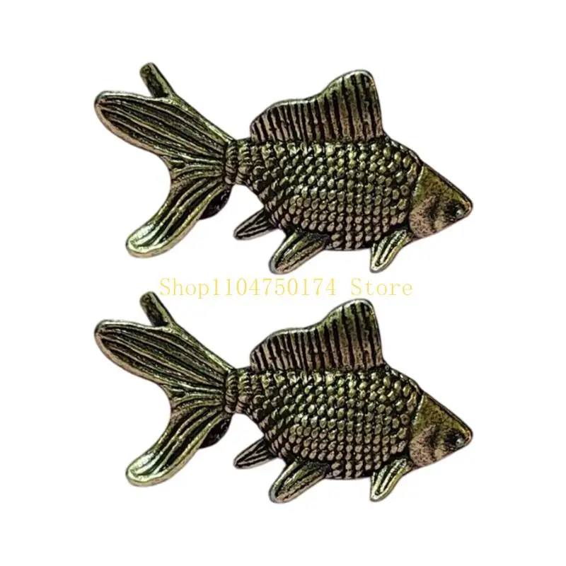 Goldfishes Shelf Ornament with Raised Scale Texture for Home Desk Styling Top Sale