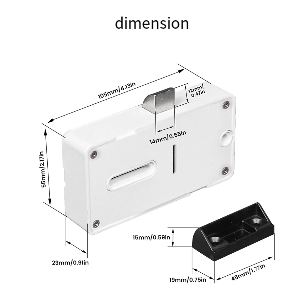 

T35C Tuya Smart Bluetooth Cabinet Drawer Lock for Locker Wood Door IC Card Unlock Keyless Monitoring App Remote Control