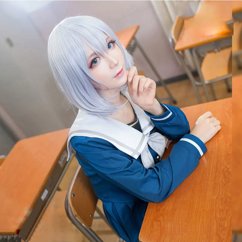 Game BanG Dream Morfonica Kurata Mashiro Kirigaya Touko Cosplay Costume JK Uniforms Sailor Suit Halloween Outfits Custom Made