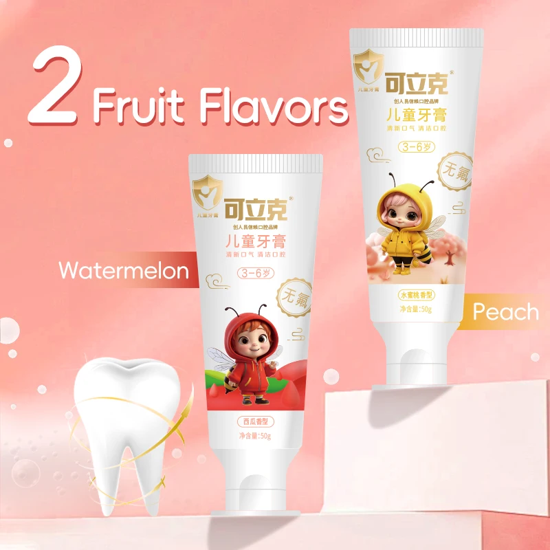 

Fruit flavored toothpaste, a fresh breath toothpaste for deep cleaning of household and travel, with a smooth and cool taste of