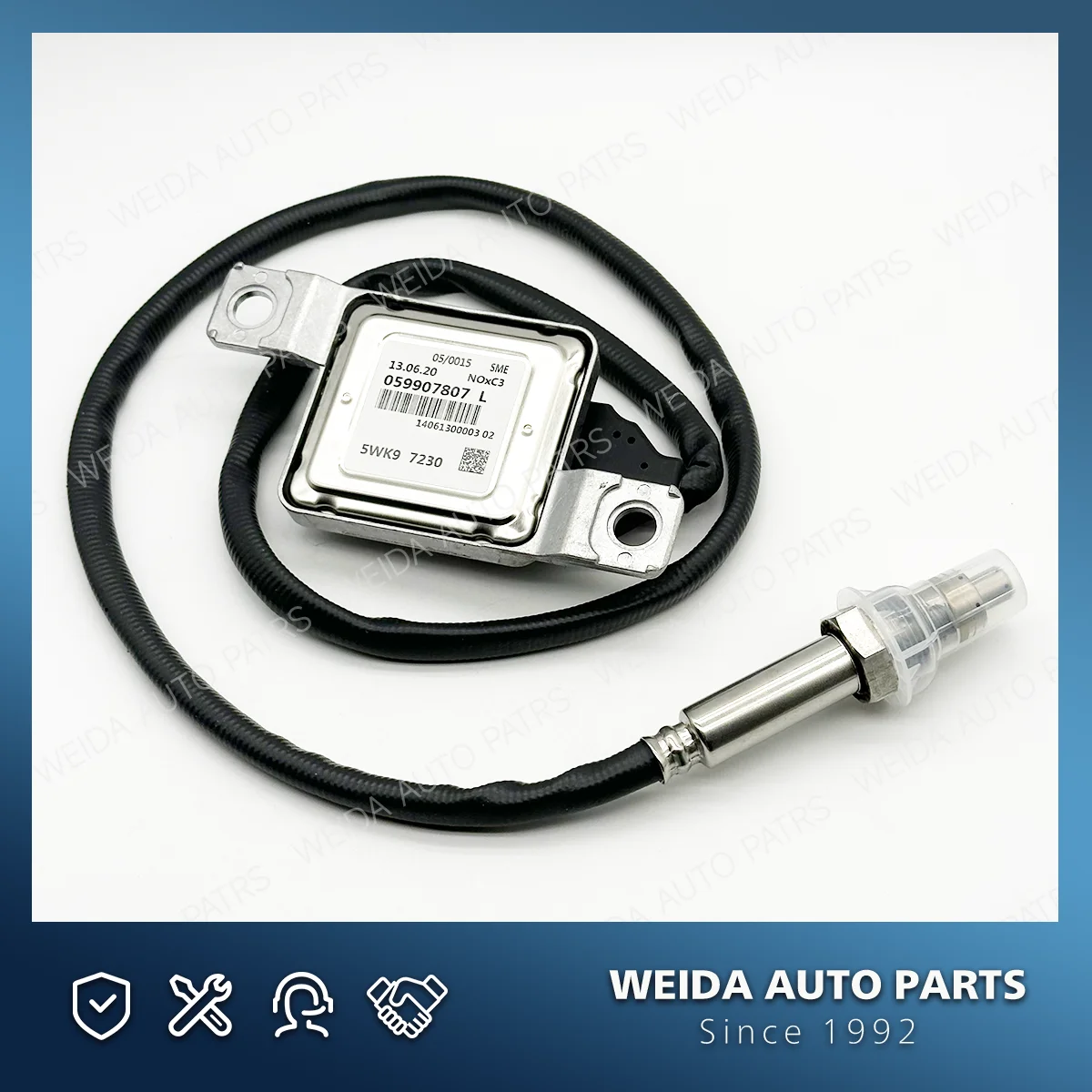 059907807L 5WK97230 New Nitrogen Oxide Sensor NOx Sensor For VW Touareg 2010-2018 3.0 TDI Porsche Cayenne 2014 5WK9 7030